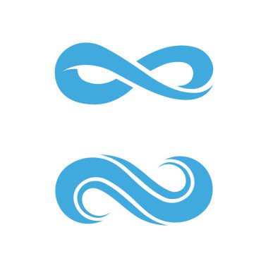 Su dalgalanması logosu tasarımı. Premium ticari markalaşma için zarif dalga sembolü.