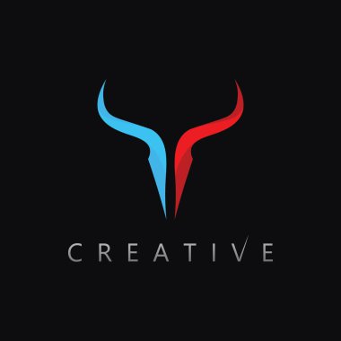 Basit, zarif baş ikon tasarımı gücü, gururu ve liderliği sembolize eder.