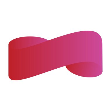 Kurdele Banner altın gerçekçi etiket tasarım rengi