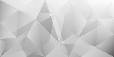 Zarif beyaz üçgen çokgen desen arkaplanı