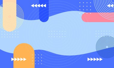 Modern mavi memphis desenli iş geçmişi