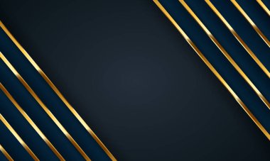 Ortasında fotokopi alanı olan zarif lüks geometrik çizgi desenli arkaplan tasarımı