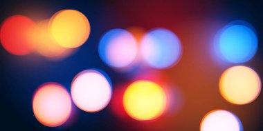 Işıl ışıl daire şeklindeki ışık yansımaları ile bokeh etkisi arka planı