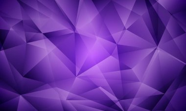 mor kristal desenli üçgen çokgen desenli arkaplan