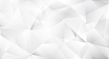 Modern geometrik düşük-poli tasarımı olan soyut beyaz çokgen arka plan