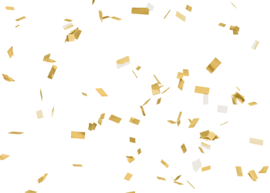 Altın konfeti desenli arkaplan tasarımı ögesi