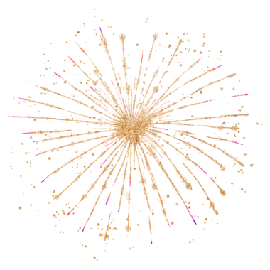 Kutlama için güzel havai fişek png tasarımı ögesi