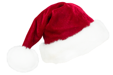 Noel şapkası png etiketi, şeffaf arkaplan