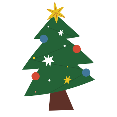 Şenlikli Noel ağacı sosyal ilanları png şablonu