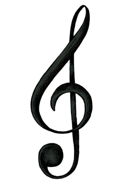 Üçlü anahtar notu clipart png