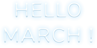 Neon kelimesi. Merhaba March! png harfleri