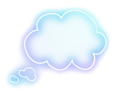 Parlayan neon konuşma balonu tasarım elementi