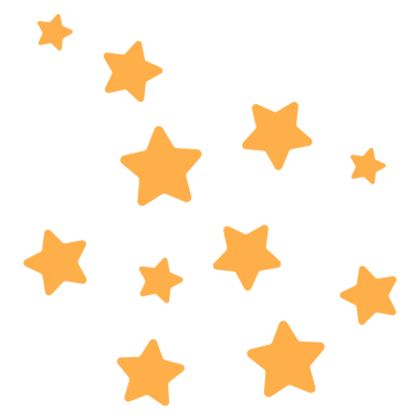 Sarı yıldızlar png etiketi, şirin pastel şekil grafikleri, şeffaf arkaplan