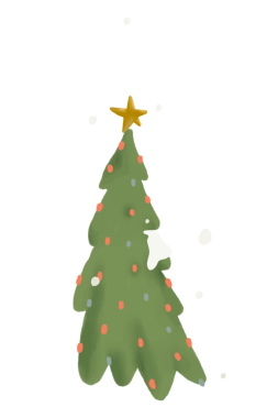 Noel ağacı png şenlik çıkartması, şeffaf arkaplan