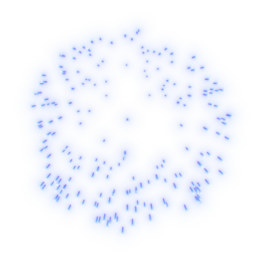 Mavi havai fişek png kolaj ögesi, şeffaf arkaplan