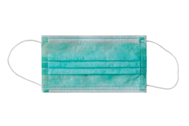 Yeşil cerrahi maske şeffaf png