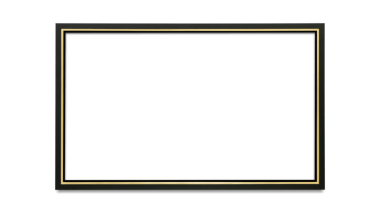 Siyah resim çerçevesi şeffaf png