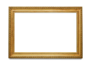 Bronz resim çerçevesi şeffaf png