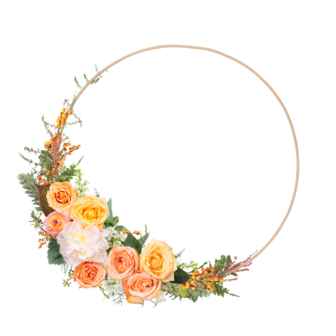 PNG çiçek yuvarlak çerçeve, kolaj ögesi tasarımı