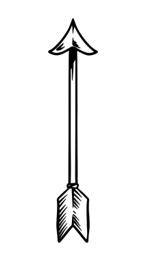 Beyaz kenarlık tasarım elementi ile pop sanat ok etiketi