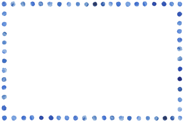 Mavi suluboya damlaları çerçeve tasarım elementi