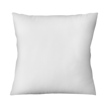 Şeffaf arkaplanda beyaz yastık modeli