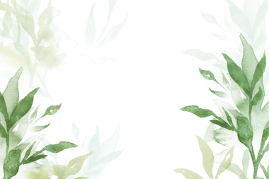 Bahar png çiçekli arkaplan yapraklı suluboya resimli yeşil