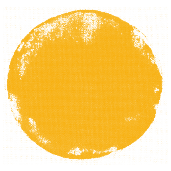 Sarı yuvarlak blok baskı png boya damga DIY sanat eserleri