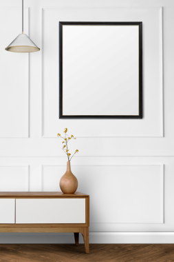 Resim çerçevesi png modelleme, gerçekçi duvar ev dekorasyonu