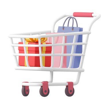 Doğum günü hediyesi png alışverişi, şeffaf arka planda 3 boyutlu tramvay çizimi