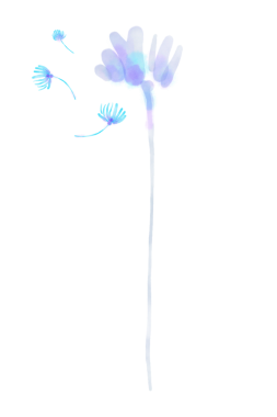 Mor çiçek etiketi, çiçek suluboya tasarımı, şeffaf arkaplan