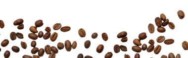 Kahve çekirdekleri png sınır, şeffaf arka plan