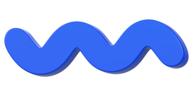 Mavi karalama png 3B çıkartması, şeffaf arkaplan