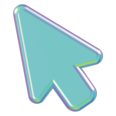 Metalik ok png 3B imleç simgesi, şeffaf arkaplan