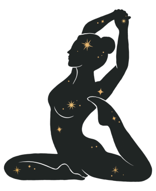 Png kadını yoga yapıyor, ruhani elementler remiks, şeffaf bir arka plan