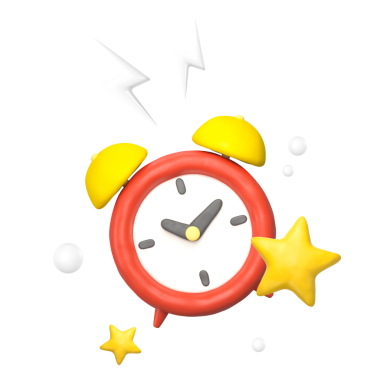 PNG 3D alarm saati, element çizimi, şeffaf arkaplan