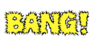 Bam! png tipografisi, şeffaf arkaplan