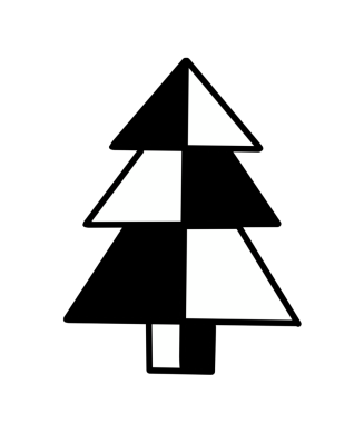 Ağaç png retro psychedelic, şeffaf arkaplan