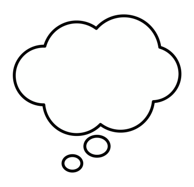 Düşünce kabarcığı png ana hatları şekli, şeffaf arkaplan