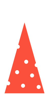 Kırmızı parti şapka png geometrik Noel düz çizim, şeffaf arkaplan