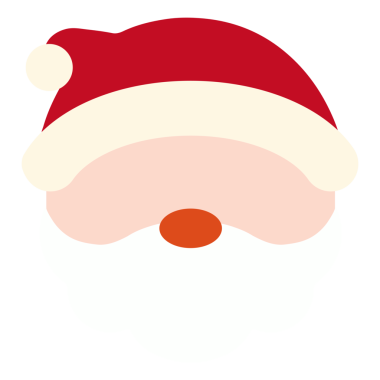 Noel Baba geometrik Noel çizimi, şeffaf arkaplan