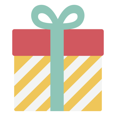 PNG hediye simgesi resimleme etiketi, şeffaf arkaplan