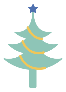 PNG Noel ağacı simgesi resimleme etiketi, şeffaf arkaplan