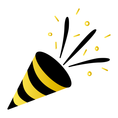 Png şenlik partisi popper illüstrasyonu, şeffaf arkaplan