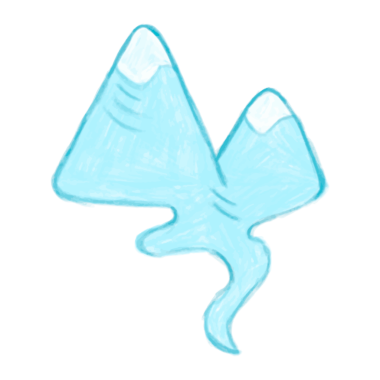 Png mavi dağ etiketi, şeffaf arkaplan