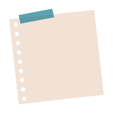 Çıplak pembe delik, not kağıdı etiketi tasarım elementi.