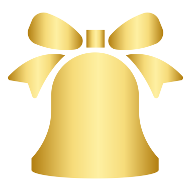 PNG Noel çan simgesi süsleme etiketi, şeffaf arkaplan