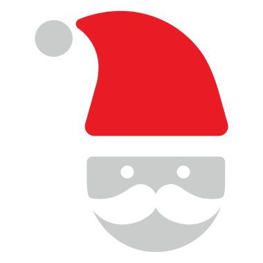 Noel Baba simgesi Noel bayramı süsleme etiketi, şeffaf arkaplan