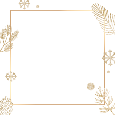 Parıltılı kış png çerçevesi, şeffaf arkaplan
