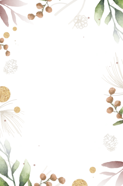 Yapraklı çerçeve tasarımı şeffaf png